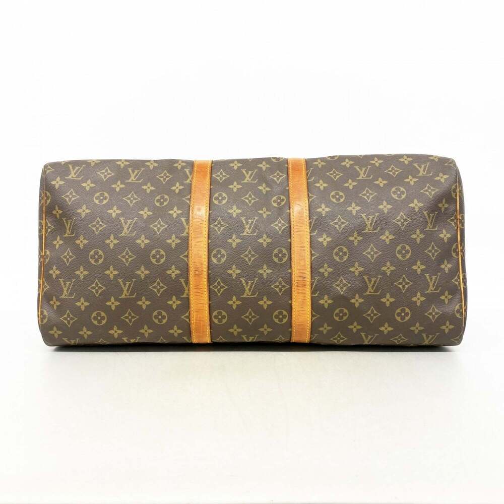 LOUIS VUITTON Brown Monogram Keepall 55 Boston Bag - Picture 3 of 13